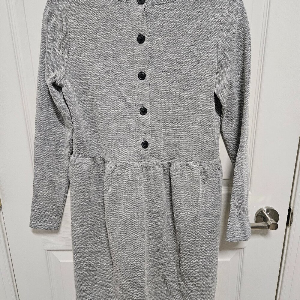 LOFT SP Gray Dress Long Sleeves